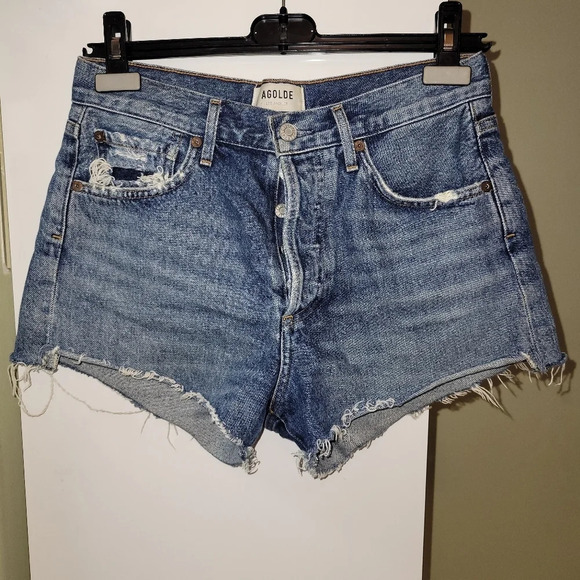 Agolde Pants - Agolde parker denim jean shorts medium blue size 26 summer beach bohemian